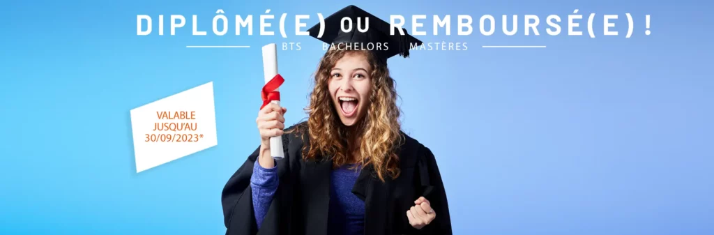bannière diplômé ou remboursé